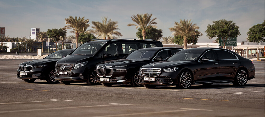 Preimo luxury chauffeur fleet with premium cars for private transportation services